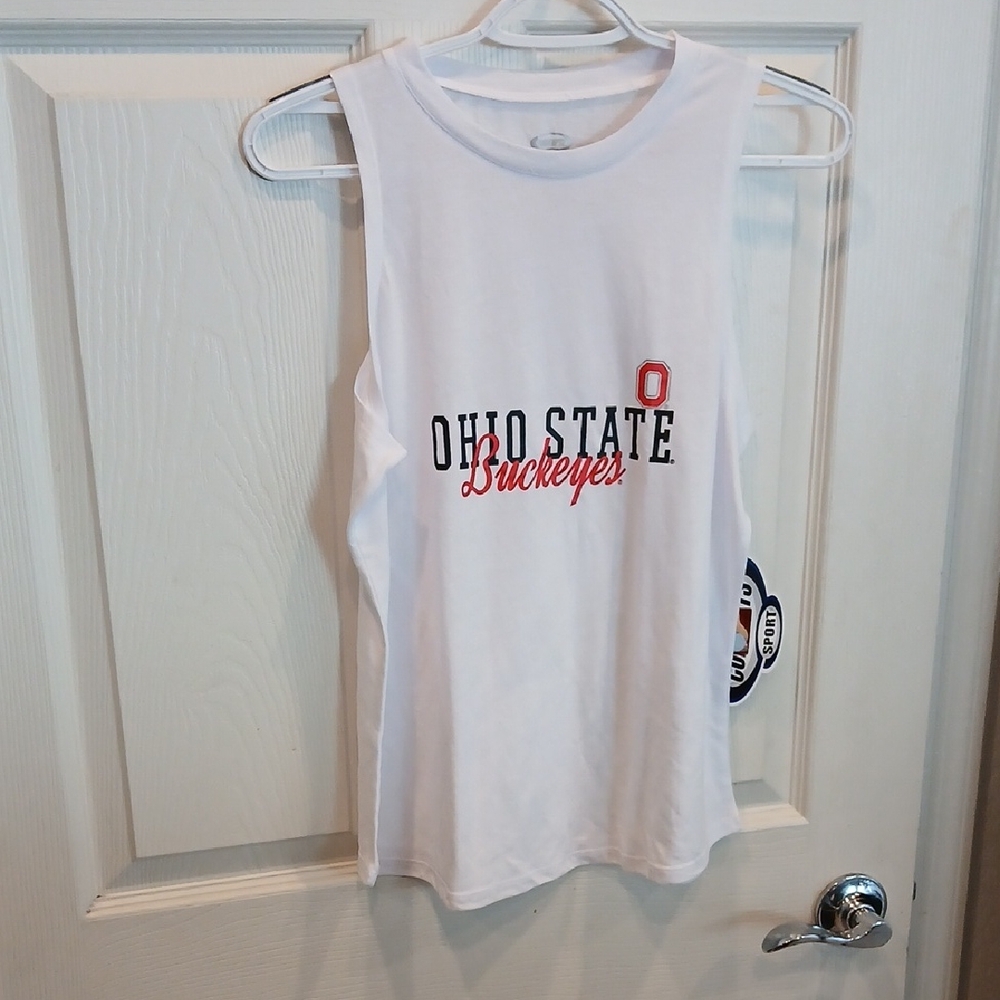 5/25 Ohio State Buckeyes White Sleeveless Pajama Tank - Women's